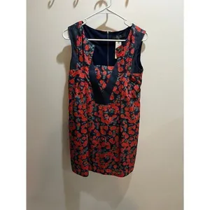 Anthropologie NWT Small Vintage Red Floral Poppy Dress Chic Coquette Dainty thumbnail 4