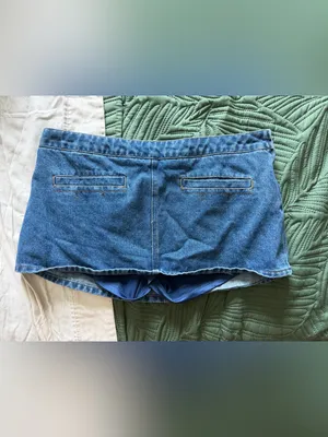Edikted Anita Denim Mini Skort thumbnail 2