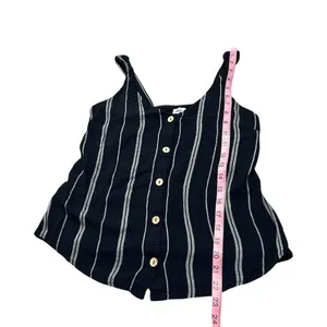 MAURICES blue striped front tank thumbnail 2