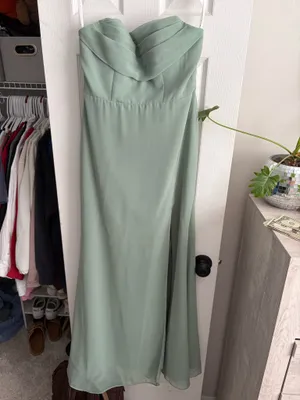 Azazie Matcha Bridesmaid Dress thumbnail 3