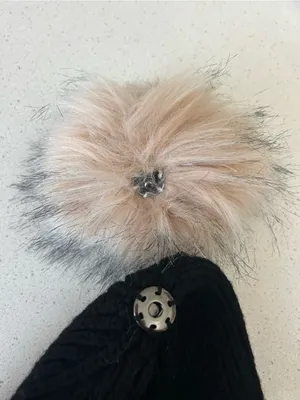Anthropologie Pick-A-Pom Ribbed Beanie With Pom Ski Winter Hat thumbnail 4