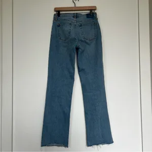 Abercrombie & Fitch Low Rise Baggy Jean Medium With Raw Hem thumbnail 6