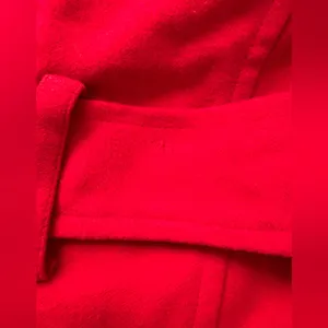 Lamasini Women's Vibrant Red Trench Coat thumbnail 15