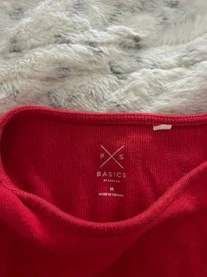 PacSun Red long sleeve crop top thumbnail 2