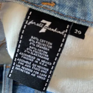 7 For All Mankind jeans high waisted, 2 tone crop jeans- y2k thumbnail 9