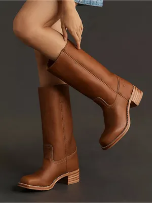 Frye Campus 14L Riding Boots in Saddle Brown Montana Leather NWOB thumbnail 1