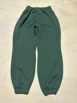 Abercrombie & fitch YPB Dark Green Elastic Waist Jogger Pants NEOKNIT S Short thumbnail 7