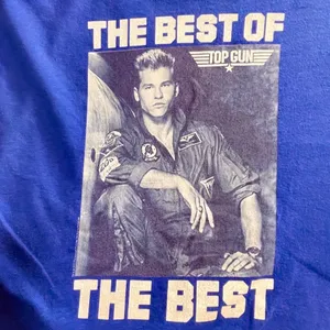 Port Company Top Gun Iceman Graphic Tee Blue‎ Val Kilmer Movie T-Shirt Small thumbnail 7
