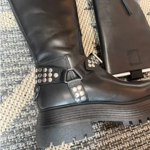 Circus by Sam Edelman Hayes Metal / Black Platform Boot Size 9M thumbnail 8