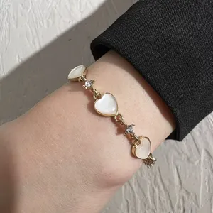 Adjustable Love Heart Charm Bracelet for Women thumbnail 4