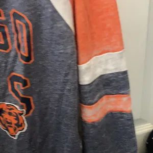 FINAL MARKDOWN Touch by Alyssa Milano acid wash Chicago bears top Large. thumbnail 3
