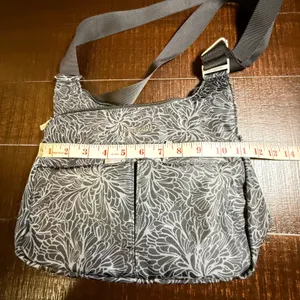 Baggallini‎ Everywhere Crossbody Bag Black Floral Nylon Travel Purse RFID Pouch thumbnail 7