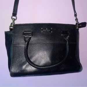 Kate Spade Grove Street Small Lana Satchel Black Leather Handbag thumbnail 1