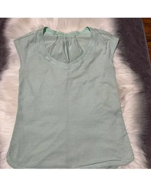 Lululemon Track Tee Heathered Fresh Teal / Fresh Teal thumbnail 8