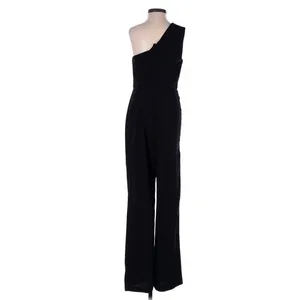 Bardot Black Bellini One Shoulder Tie Waist Wide Leg Jumpsuit Size 4 thumbnail 5