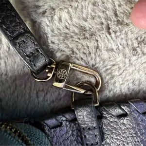 Tory Burch Women's Silver Braided Leather Wristlet Wallet thumbnail 3