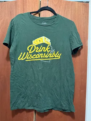 Drink Wisconsinbly Green Graphic Tee thumbnail 1