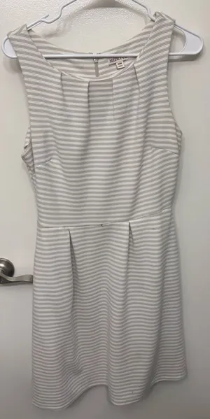 Merona Striped Sleeveless A-Line Dress | Classic Casual Summer Dress thumbnail 1