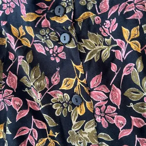 Vintage Sag Harbor Floral Print Midi Skirt Size Medium thumbnail 4