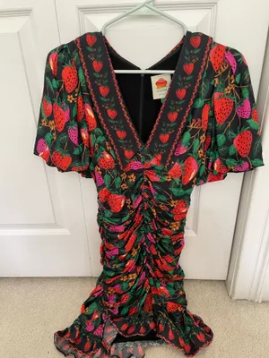 Farm Rio Strawberry Mini Dress thumbnail 1