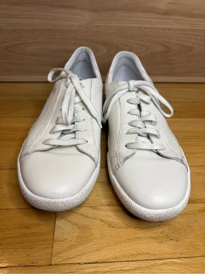 Josef Seibel Women's White Leather Low Top Sneakers - Size 8 thumbnail 3
