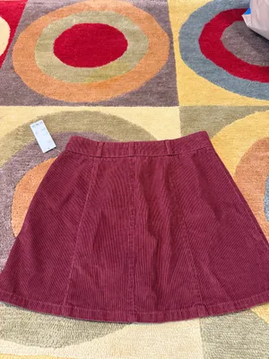 NWT BDG Urban Outfitters Maroon Corduroy Mini Skirt High Waisted Size Medium thumbnail 5