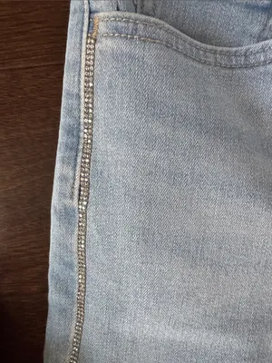 Levi's Light Blue Flare Jeans - Women's Bootcut with Rhinestones NWT thumbnail 5