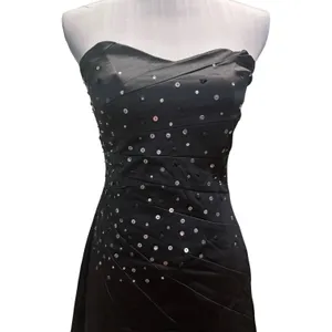 Jane Norman Black Sequined Prom Homecoming Dress Size 12 thumbnail 2