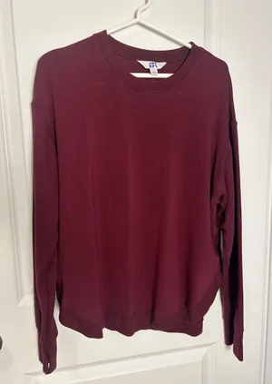 JoyLab Women's Crewneck Sweatshirt in Burgundy thumbnail 1