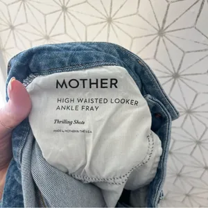 Mother High Waisted Looker Jean Ankle Fray in Thrilling Shots thumbnail 10