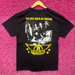 Aerosmith The Bad Boys of Boston Poster Soft Rock Band Tee M thumbnail 1