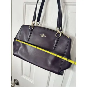 Coach authentic mauve shoulder/ hand bag no strap dark purple color thumbnail 11