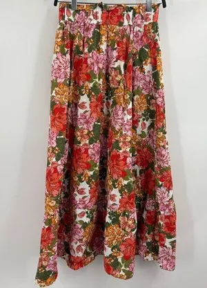 Zingara Swimwear Floral Vibrant Beach Pink Flowing Y2K Bohemian Size Small 26 thumbnail 1