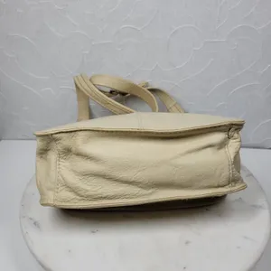 Vintage Fossil Crossbody Bag #75082 Medium Cream Soft Leather Adjustable Strap thumbnail 8