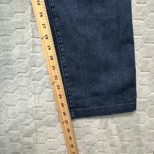 St John Sport Women Blue High Rise Wide Leg Jeans 8 Made in USA Normcore Preppy thumbnail 8