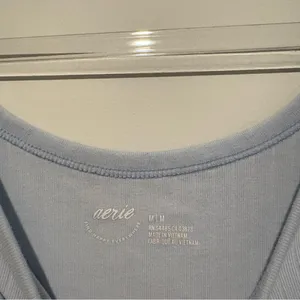 Aerie ribbed tank top pastel‎ light blue size medium thumbnail 3