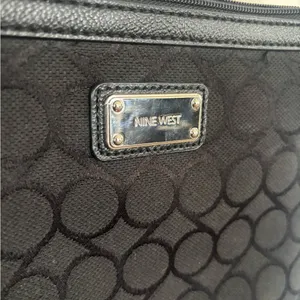 Nine‎ West Black Circle Pattern Crossbody Bag thumbnail 3