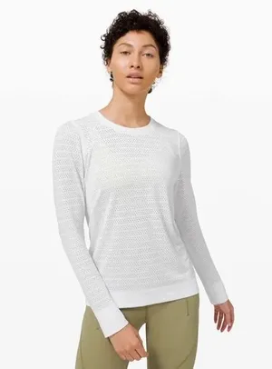 Lululemon Athletica Gray Swiftly Breathe Long Sleeve thumbnail 1