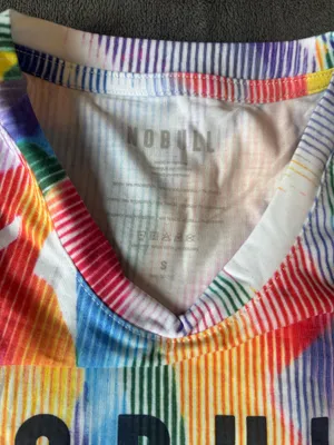 NoBull Women All Pride Rainbow Racerback Tank Top Small thumbnail 5