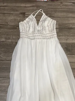 Lulu's White Lace-Trim Spaghetti Strap Maxi Dress thumbnail 4