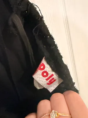Vintage Poly Black Evening Gown thumbnail 7