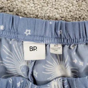 BP Celestial Pajamas Set Womens XS Blue White Sun Stars Moon Pants Button Top thumbnail 14