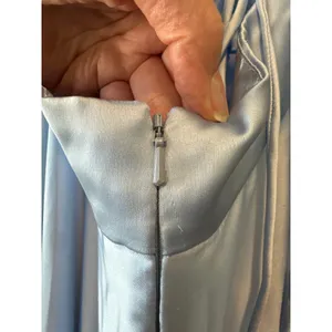 Mac Duggal Powder Blue Satin High Slit Gown Size 8 Evening‎ Dress thumbnail 9