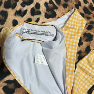 Nasty Gal Gingham Bandeau High Leg Bikini Set 2 NWT thumbnail 6