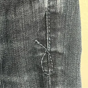 Lucky Brand Lola Boot Women's 2/26 LONG Ankle Dark Wash Blue Denim Bootcut Jeans thumbnail 7