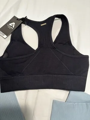 Lilias Active Seamless Performance Sports Bra and Ribbed Knit Leggings thumbnail 6