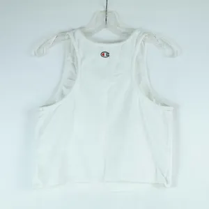 Champion White Cropped Tank Top Womens Size: XL thumbnail 2