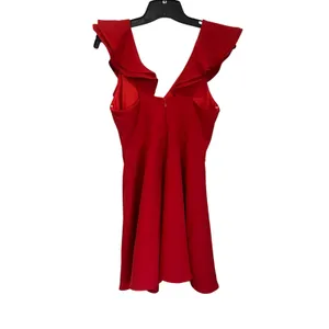 Lulus Divine Darling Red Ruffle Mini‎ Skater Dress Size S Romantic Party Date thumbnail 2