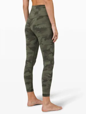 Lululemon Align Pant II 25" in heritage 365 camo green twill multi size 6 thumbnail 2