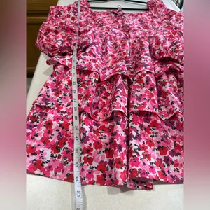 Zexxxy Women's Floral Pink Long Sleeves Ruffle Dress Size XL NWT thumbnail 14